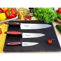 Набор из 3-х кухонных ножей Alexander AUS-8 Satin, Kizlyar Supreme купить в Брянске